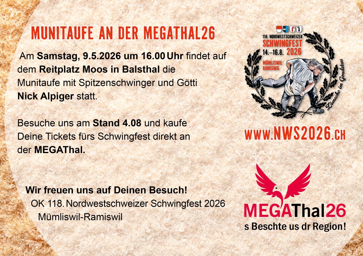 Munitaufe an der MEGAThal26