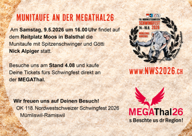 Munitaufe an der MEGAThal26