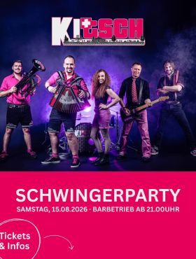 Die Vorfreude steigt - schnapp dir deine Freunde, um mit uns zu feiern!🎉
🗓️Programm für Samstag, 15.08.2026:
13:00 Uhr: Bierschwemme
18:00 Uhr: Betrieb Festzelt
19:00 Uhr: Ländlergiele Hubustei im Festzelt
21:00 Uhr: Barbetrieb
21:30 Uhr: Partyband KITSCH im Festzelt
Sichere dir deine Tickets für d Ländlerbuebe Hubustei und KITSCH (CHF 10.00) unter www.nws2026.ch/tickets.
🥳🎊🍻
#nws2026 #schwingerparty